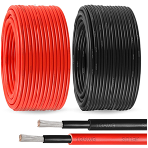 Solar Extension Cable 100Ft Black & 100Ft Red 10 Gauge Tinned Copper PV Wire for Outdoor Automotive RV Solar Panel Boat Marine (Black+Red)