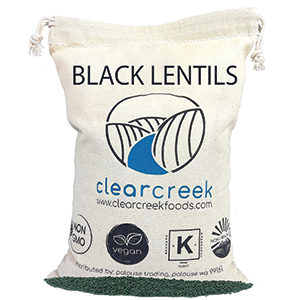 Lentils Black Beluga 4 lb Bag Non-GMO Kosher Vegan Non-Irradiated