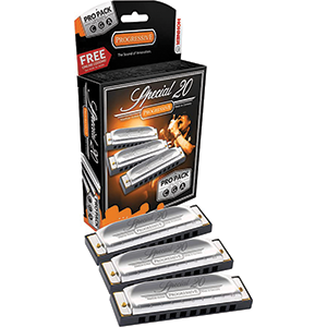 Hohner Special 20 Harmonica 3 Pack keys G,C,A