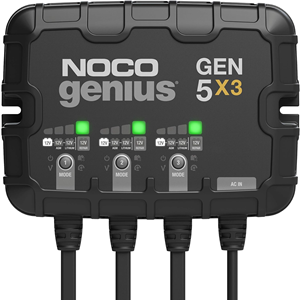 NOCO Genius GEN5X3, 3-Bank, 15A (5A/Bank)