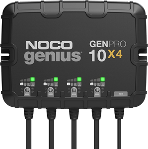 NOCO Genius GENPRO10X4, 4-Bank, 40A (10A/Bank) Smart Marine Battery Charger, 12V Waterproof 
	