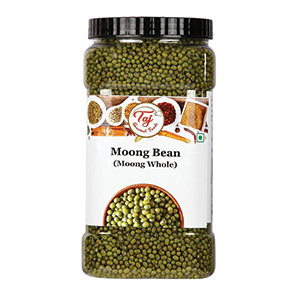 TAJ Premium Indian Moong Dal Whole, Mung Beans, 3.5-Pounds Jar
